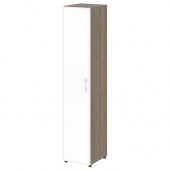 Шкаф книжный узкий со стеклом в раме (без топа) LT-SU 1.10 R (L) white Шкаф книжный узкий со стеклом в раме (без топа) LT-SU 1.10 R (L) white