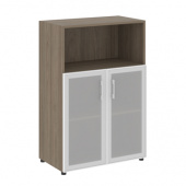 Шкаф книжный средний полуоткрытый со стеклом в раме (без топа) LT-ST2.2 R на Officeplan24.ru Шкаф книжный средний полуоткрытый со стеклом в раме (без топа) LT-ST2.2 R на Officeplan24.ru