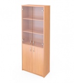 Шкаф со стеклом А-310+Астл.310 на officeplan24.ru Шкаф со стеклом А-310+Астл.310
